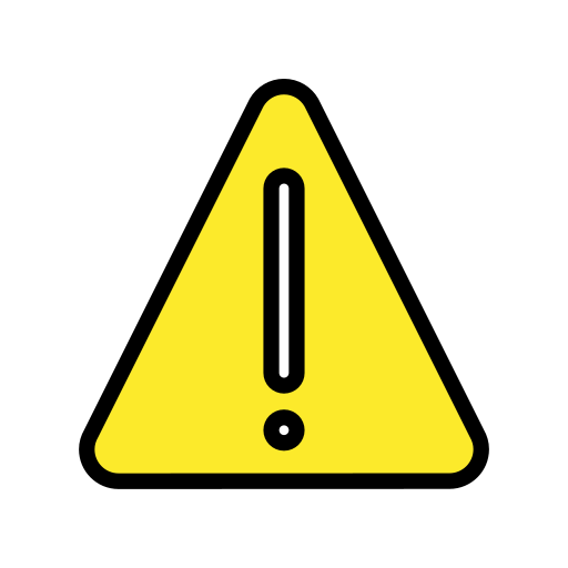 Warning Sign on OpenMoji