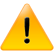 Warning Sign on Samsung
