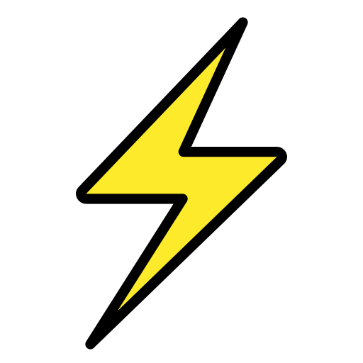 High Voltage Sign on OpenMoji