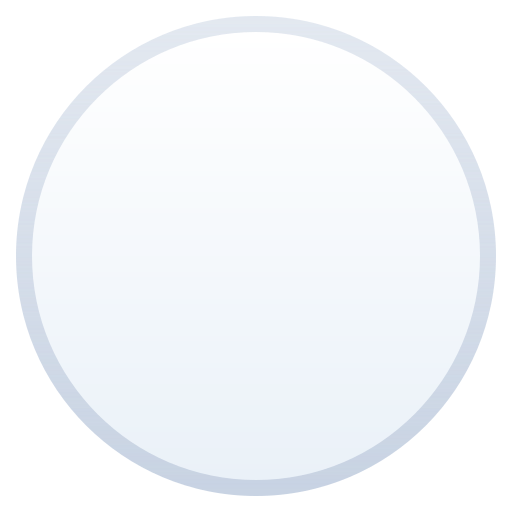 Medium White Circle on JoyPixels