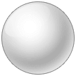 Medium White Circle on Samsung
