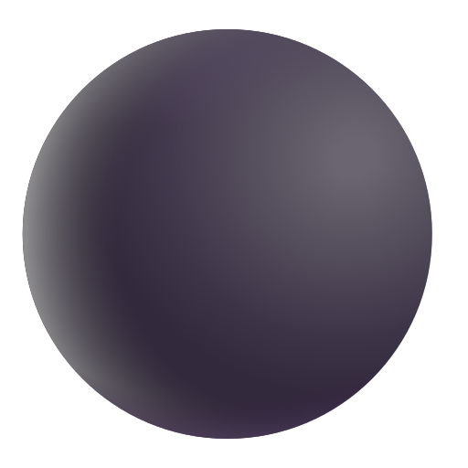 Medium Black Circle on Microsoft 3D