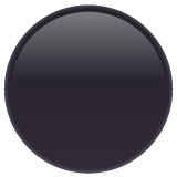 Medium Black Circle on WhatsApp
