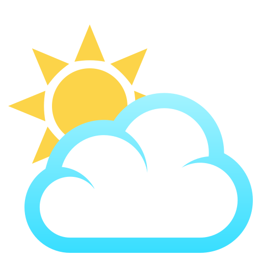 Sun Behind Cloud on JoyPixels