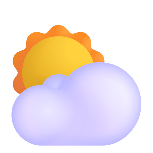 Sun Behind Cloud on Microsoft 3D