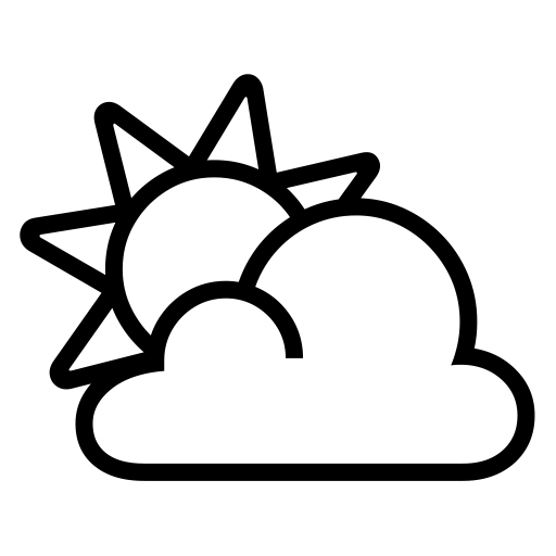 Sun Behind Cloud on Noto Emoji