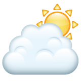 Sun Behind Cloud on WhatsApp