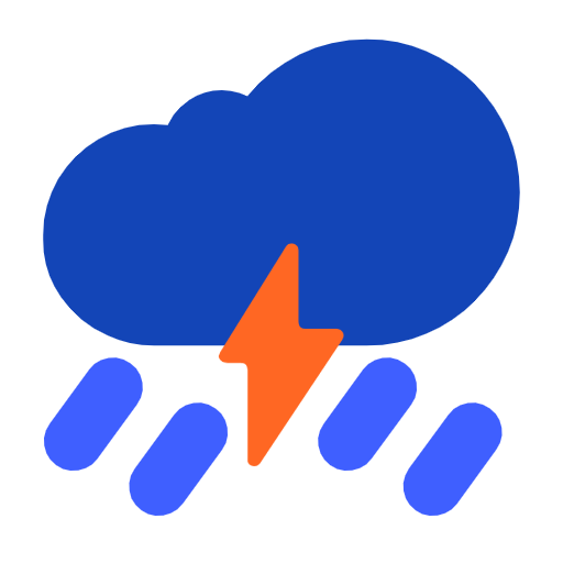Cloud With Lightning And Rain on Microsoft Fluent