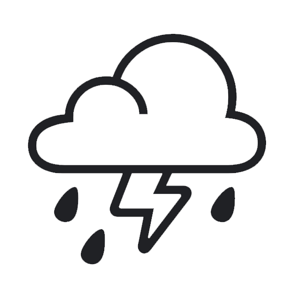 Cloud With Lightning And Rain on Noto Emoji