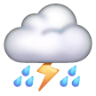Cloud With Lightning And Rain on Samsung