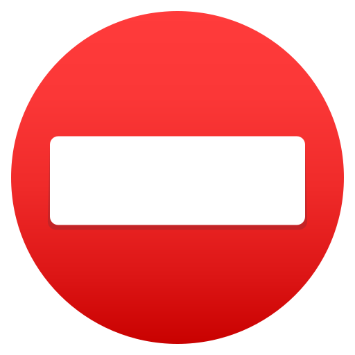 No Entry on JoyPixels