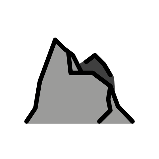 Mountain on OpenMoji
