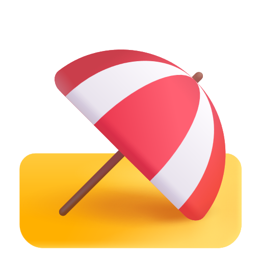 Umbrella On Ground on Microsoft 3D