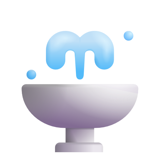Fountain on Microsoft 3D