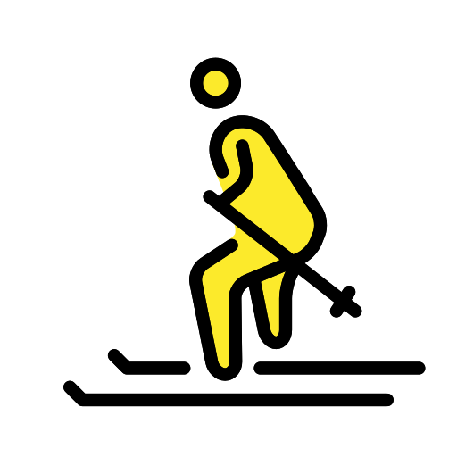 Skier on OpenMoji