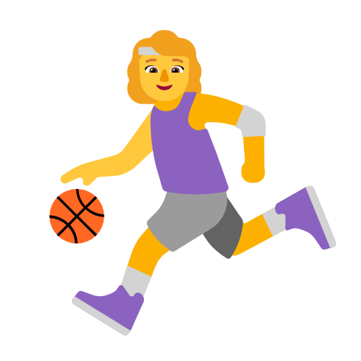 Woman Bouncing Ball on Microsoft Fluent