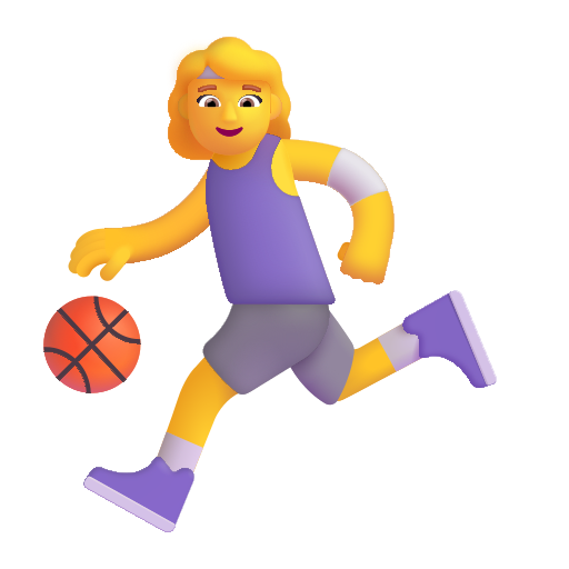 Woman Bouncing Ball on Microsoft 3D