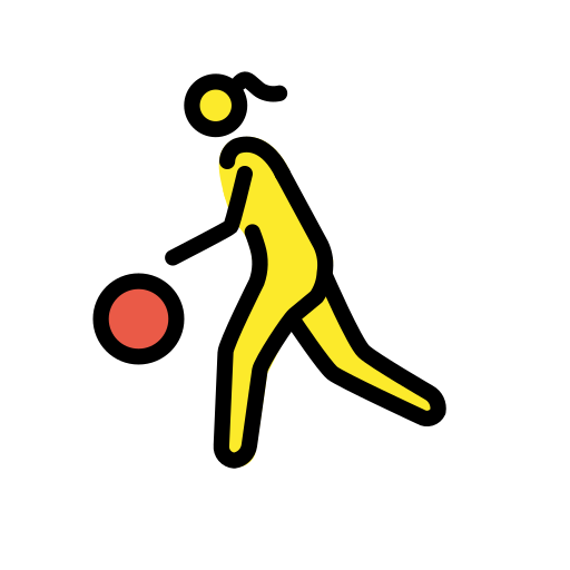 Woman Bouncing Ball on OpenMoji