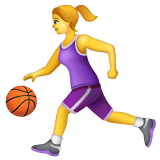 Woman Bouncing Ball on WhatsApp