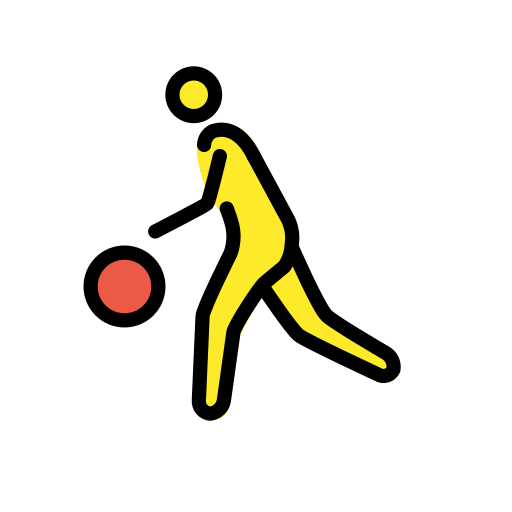 Man Bouncing Ball on OpenMoji