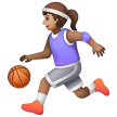 Woman Bouncing Ball: Medium Skin Tone on Samsung