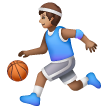 Man Bouncing Ball: Medium Skin Tone on Samsung