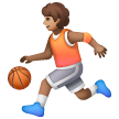 Person Bouncing Ball: Medium Skin Tone on Samsung