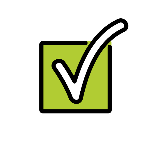 White Heavy Check Mark on OpenMoji
