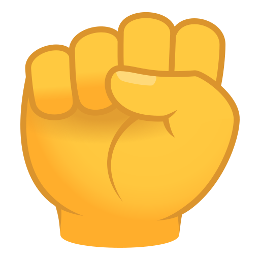 Raised Fist on JoyPixels