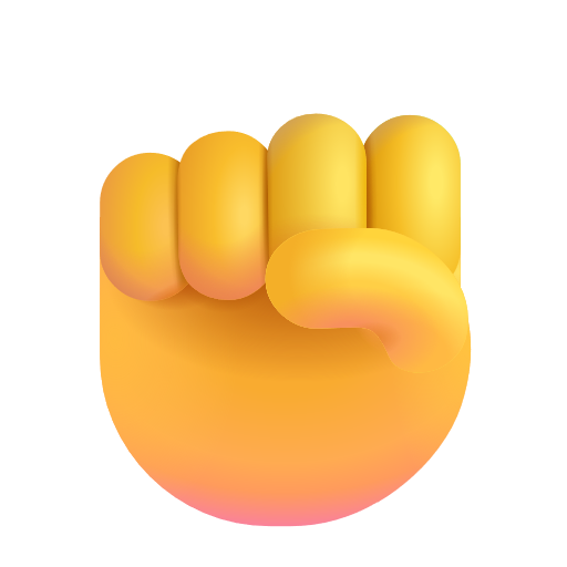 Raised Fist on Microsoft 3D