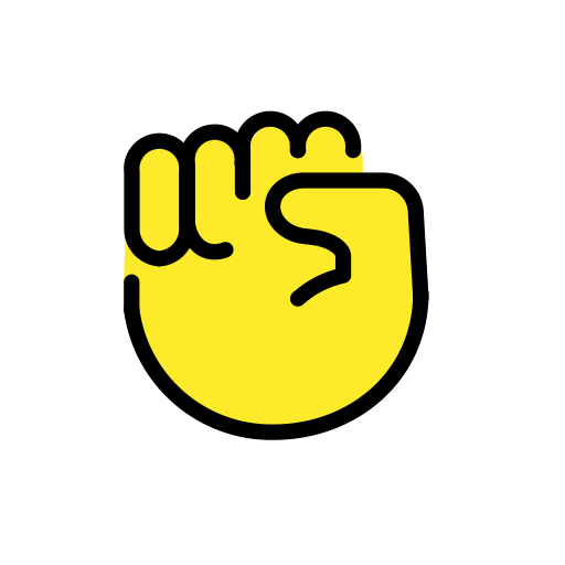 Raised Fist on OpenMoji