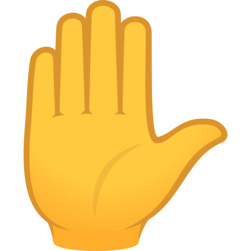 Raised Hand on JoyPixels