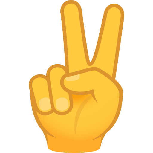 Victory Hand on JoyPixels