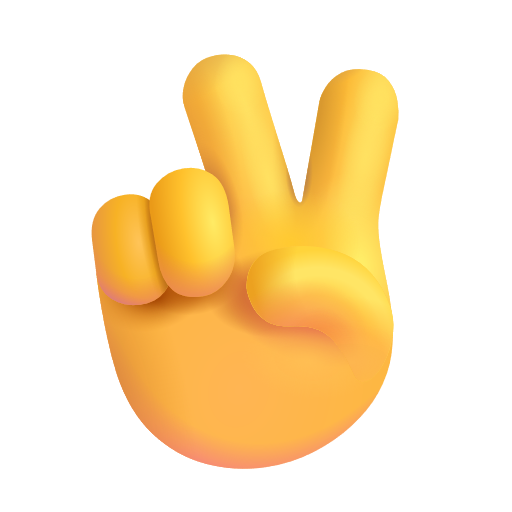 Victory Hand on Microsoft 3D