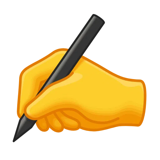 Writing Hand on Telegram