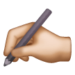 Writing Hand: Medium-Light Skin Tone on Samsung