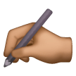 Writing Hand: Medium Skin Tone on Samsung