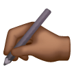 Writing Hand: Medium-Dark Skin Tone on Samsung