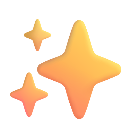 Sparkles on Microsoft 3D