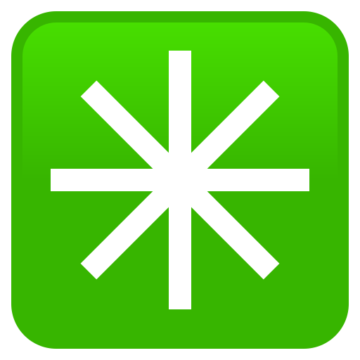 Eight Spoked Asterisk on JoyPixels