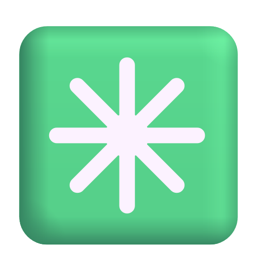 Eight Spoked Asterisk on Microsoft 3D