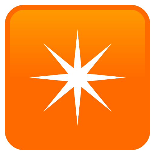 Eight Pointed Black Star on JoyPixels