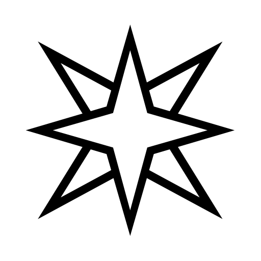 Eight Pointed Black Star on Noto Emoji