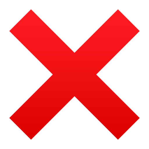 Cross Mark on JoyPixels