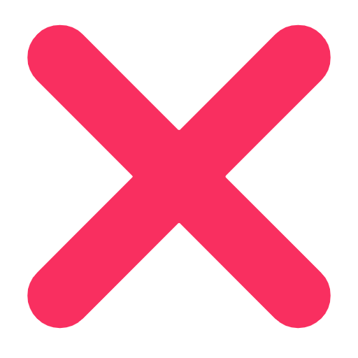 Cross Mark on Microsoft Fluent