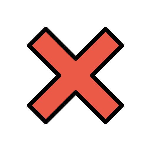 Cross Mark on OpenMoji