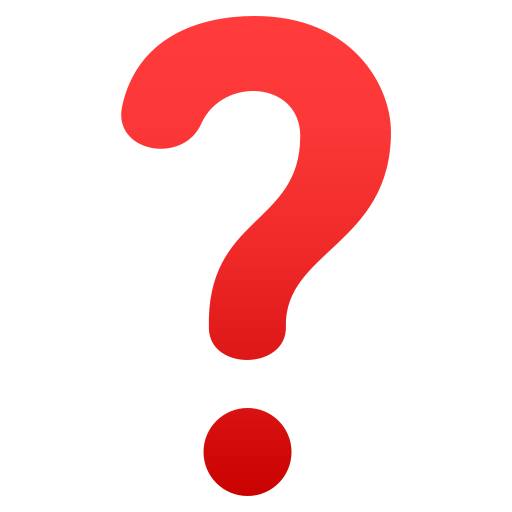 Black Question Mark Ornament on JoyPixels