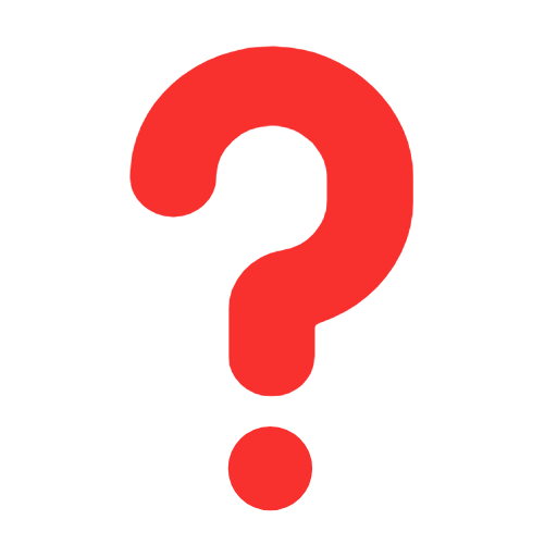 Black Question Mark Ornament on Microsoft Fluent