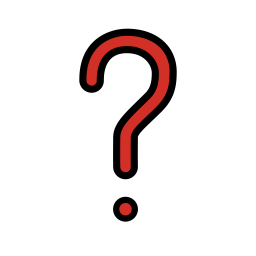 Black Question Mark Ornament on OpenMoji