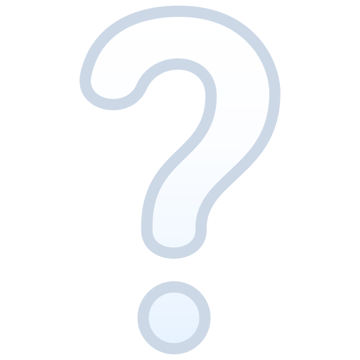 White Question Mark Ornament on JoyPixels